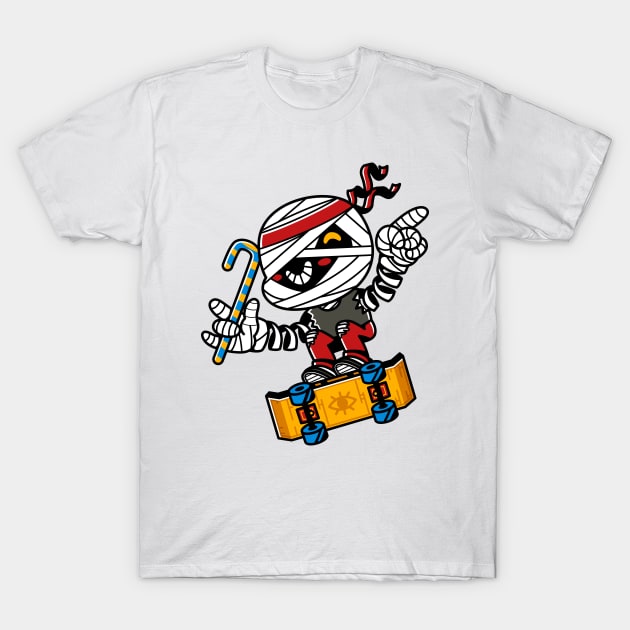 Mummy Skater T-Shirt by skidr